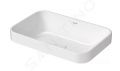 Duravit Happy D.2 Plus Umvadlov misa zpustn, 600x400 mm, bez prepadu, WonderGliss, biela