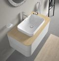 Duravit Happy D.2 Plus Umvadlov misa zpustn, 60x40 cm, bez prepadu, biela
