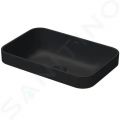 Duravit Happy D.2 Plus Umvadlov misa zpustn, 60x40 cm, bez prepadu, WonderGliss, antracit mat