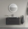 Duravit Happy D.2 Plus Umvadlov misa zpustn, 600x400 mm, bez prepadu, WonderGliss, biela/antracit mat