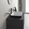 Duravit Happy D.2 Plus Umvadlov misa zpustn, 600x400 mm, bez prepadu, WonderGliss, biela/antracit mat