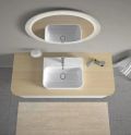 Duravit Happy D.2 Plus Umvadlo na dosku, 500x400 mm, s prepadom, s otvorom na batriu, WonderGliss, biela