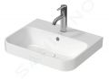 Duravit Happy D.2 Plus Umvadlo na dosku, 50x40 cm, s prepadom, s otvorom na batriu, biela