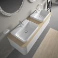 Duravit Happy D.2 Plus Umvadlo na dosku, 600x460 mm, s prepadom, s otvorom na batriu, WonderGliss, biela