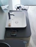 Duravit Happy D.2 Plus Umvadlo na dosku, 60x46 cm, s prepadom, s otvorom na batriu, biela