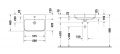 Duravit Happy D.2 Um�vadlo na dosku, 60x46 cm, s prepadom, otvor na bat�riu, s v�pus�ou, antracit/biela