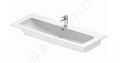 Duravit ME by Starck Nbytkov umvadlo, 123x49 cm, s 1 otvorom na batriu, s WonderGliss, matn biela