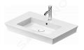 Duravit White Tulip Umvadlo, 750x490 mm, 1 otvor na batriu, s WonderGliss, biela