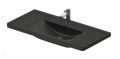 Duravit D-Neo Um�vadlo 100x48 cm, s prepadom, otvor na bat�riu, antracit