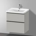 Duravit D-Neo Um�vadlo 60x48 cm, s prepadom, otvor na bat�riu, matn� biela
