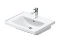 Duravit D-Neo Um�vadlo 60x48 cm, s prepadom, otvor na bat�riu, matn� biela