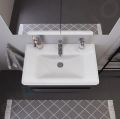 Duravit D-Neo Umvadlo, 80x48 cm, 1 otvor na batriu, biela