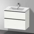 Duravit D-Neo Um�vadlo 80x48 cm, s prepadom, otvor na bat�riu, matn� biela
