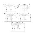 Duravit D-Neo Um�vadlo 80x48 cm, s prepadom, otvor na bat�riu, matn� biela