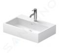 Duravit Vero Air Umvadlo nbytkov, 600x400 mm, bez prepadu, otvor na batriu, WonderGliss, biela