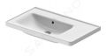 Duravit D-Neo Nbytkov umvadlo, 800x480 mm, bez otvoru na batriu, biela