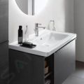 Duravit D-Neo Nbytkov umvadlo, 800x480 mm, 1 otvor na batriu vpravo, biela