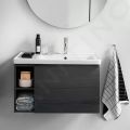 Duravit D-Neo Nbytkov umvadlo, 800x480 mm, 1 otvor na batriu vpravo, biela