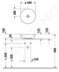 Duravit D-Neo Umvadlov misa, priemer 40 cm, biela