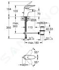 Grohe Eurostyle Pkov bidetov batria S, chrm