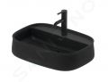 Duravit Zencha Umvadlo na dosku, 55x39 cm, bez prepadu, otvor na batriu, DuraCeram, antracit mat