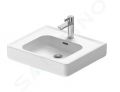 Duravit Soleil by Starck Umvadlo, 550x480 mm, s prepadom, otvor na batriu, WonderGliss, biela