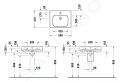 Duravit Soleil by Starck Umvadlo, 60x48 cm, s prepadom, otvor na batriu, WonderGliss, biela