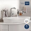 Grohe Essence Pkov umvadlov batria s vpustom, chrm