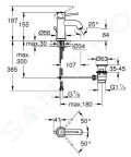 Grohe Start Classic Umvadlov batria s vpustom, chrm