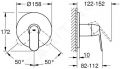 Grohe Eurosmart Cosmopolitan Sprchov batria pod omietku, chrm