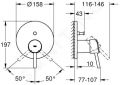 Grohe Concetto Batria pod omietku na 2 spotrebie, chrm