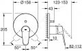 Grohe Eurodisc Cosmopolitan Batria pod omietku na 2 spotrebie, chrm