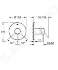 Grohe Essence Sprchov batria pod omietku, Warm Sunset