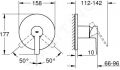 Grohe Lineare Sprchov batria pod omietku, chrm