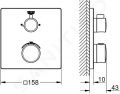 Grohe Grohtherm Termostatick sprchov batria na 2 spotrebie, chrm