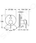 Grohe Atrio Batria pod omietku pre 3 spotrebie, chrm