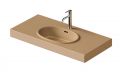 Duravit Balcoon Um�vadlo 100x48 cm, s prepadom, otvor na bat�riu, s v�pus�ou, DuraShield, terra