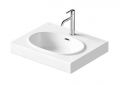 Duravit Balcoon Um�vadlo 60x48 cm, s prepadom, otvor na bat�riu, s v�pus�ou, DuraShield, matn� biela