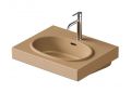 Duravit Balcoon Um�vadlo 60x48 cm, s prepadom, otvor na bat�riu, s v�pus�ou, DuraShield, terra