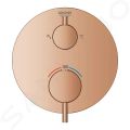Grohe Atrio Termostatick batria pod omietku na 2 spotrebie, Warm Sunset
