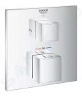 Grohe Grohtherm Cube Termostatick batria pod omietku na 2 spotrebie, chrm