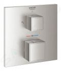 Grohe Grohtherm Cube Termostatick batria pod omietku pre 2 spotrebie, supersteel