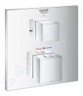 Grohe Grohtherm Cube Termostatick batria pod omietku na 2 spotrebie, chrm