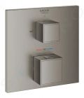 Grohe Grohtherm Cube Termostatick batria pod omietku pre 2 spotrebie, kefovan Hard Graphite