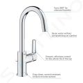 Grohe QuickFix Start Umvadlov batria s vpustom, chrm