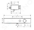 Hansgrohe ShowerTablet Select Termostatick sprchov batria, kefovan bronz