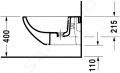 Duravit Architec Zvesn bidet, 365x580 mm, biela