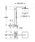 Grohe Euphoria Cube Sprchov set s termostatom, 1 prd, chrm
