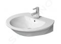 Duravit Darling New Umvadlo, 65x55 cm, s 1 otvorom na batriu, s WonderGliss, alpsk biela
