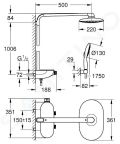 Grohe Rainshower SmartControl Sprchov set Mono 360 s termostatom, chrm